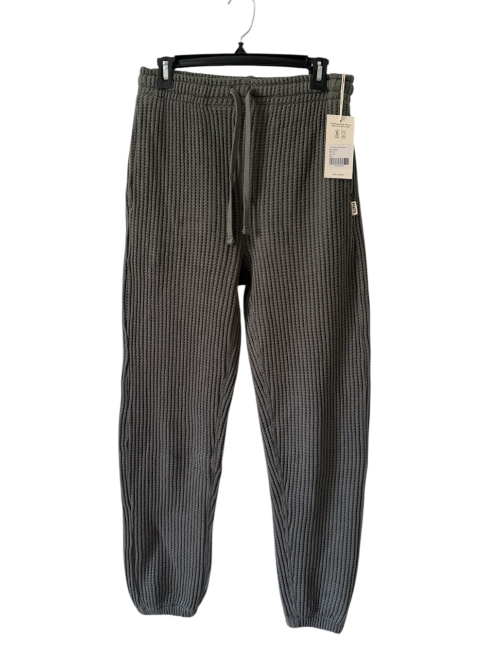 MATE The Label Waffle Knit Sweatpants Forest Green Men’s Size S NWT